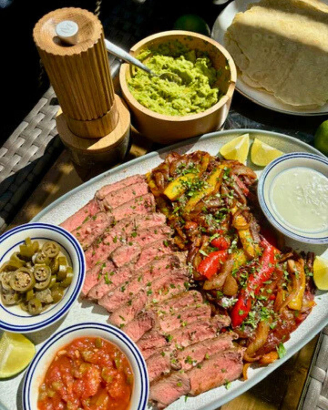 Tomato Tomatoe's Steak Fajitas